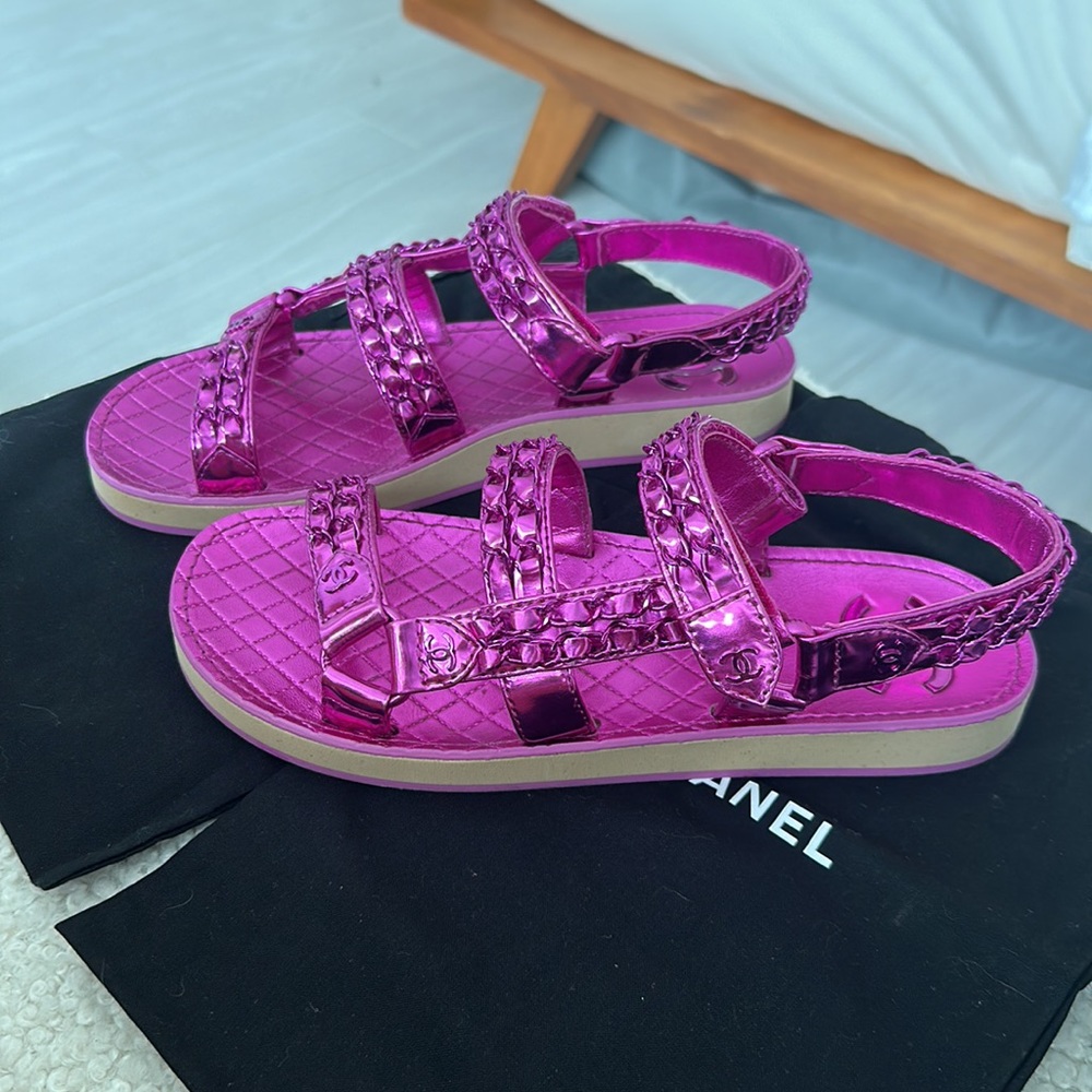 Chanel Dad Sandals Size 37.5